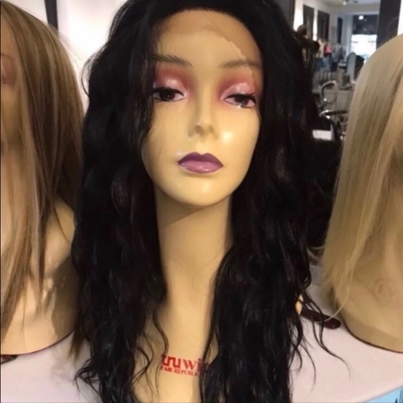 Black curly wig sale soft Swisslace Lacefront wig - Picture 2 of 8